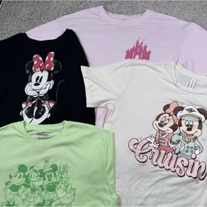 Womens Disney Shirts - Lot Of 4 - Mickey Minnie Cruise Womens L‎ / XL